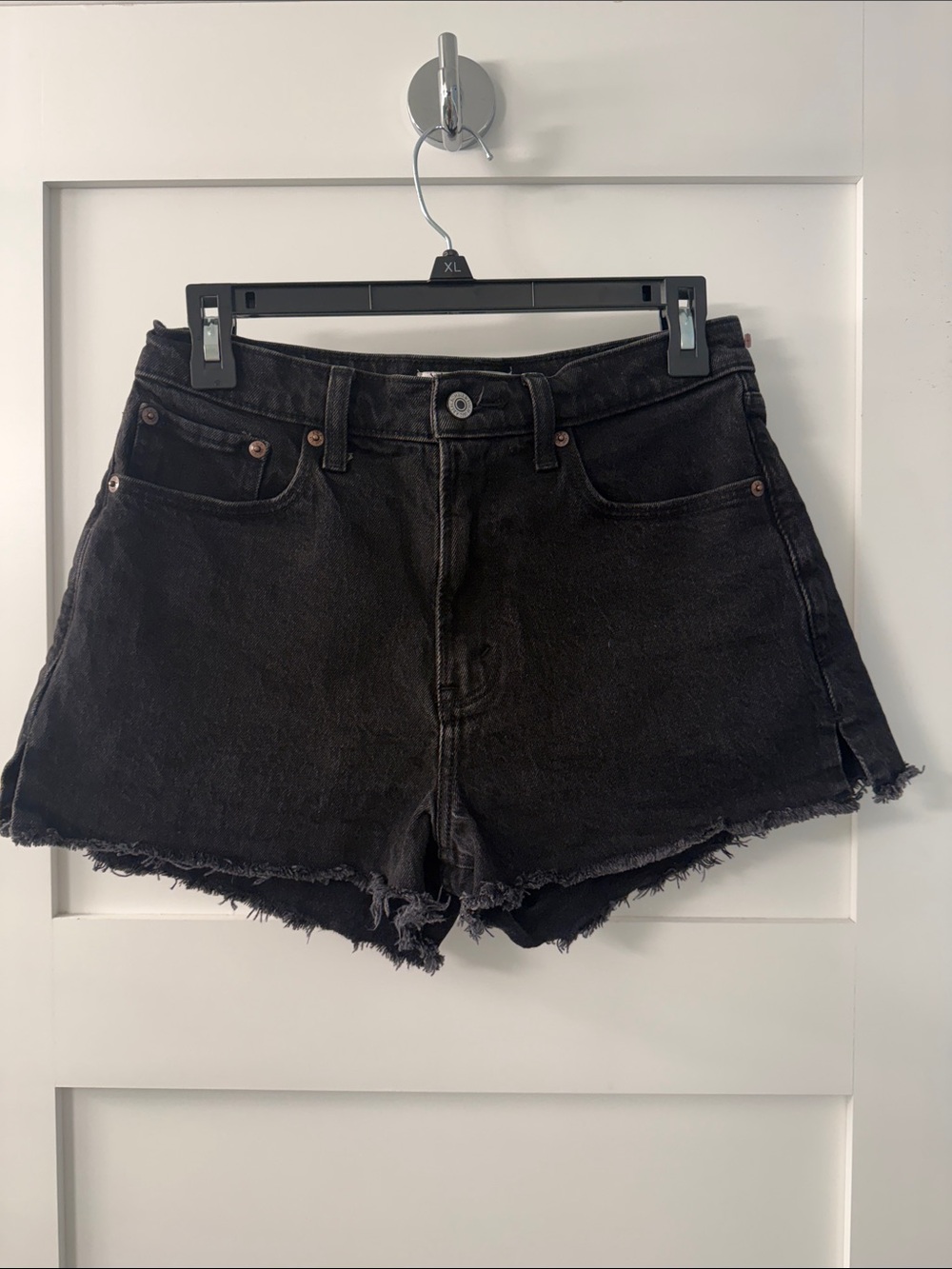 Abercrombie & Fitch Mom Short Black High-Rise Curve Love